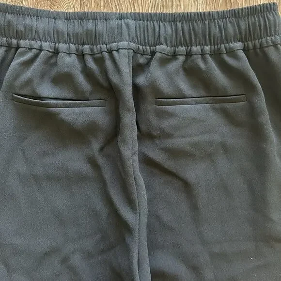 J.Crew 365 Crepe High Rise Jogger Pants Black Size 10 Pull-On Ankle Tapered - Picture 6 of 7